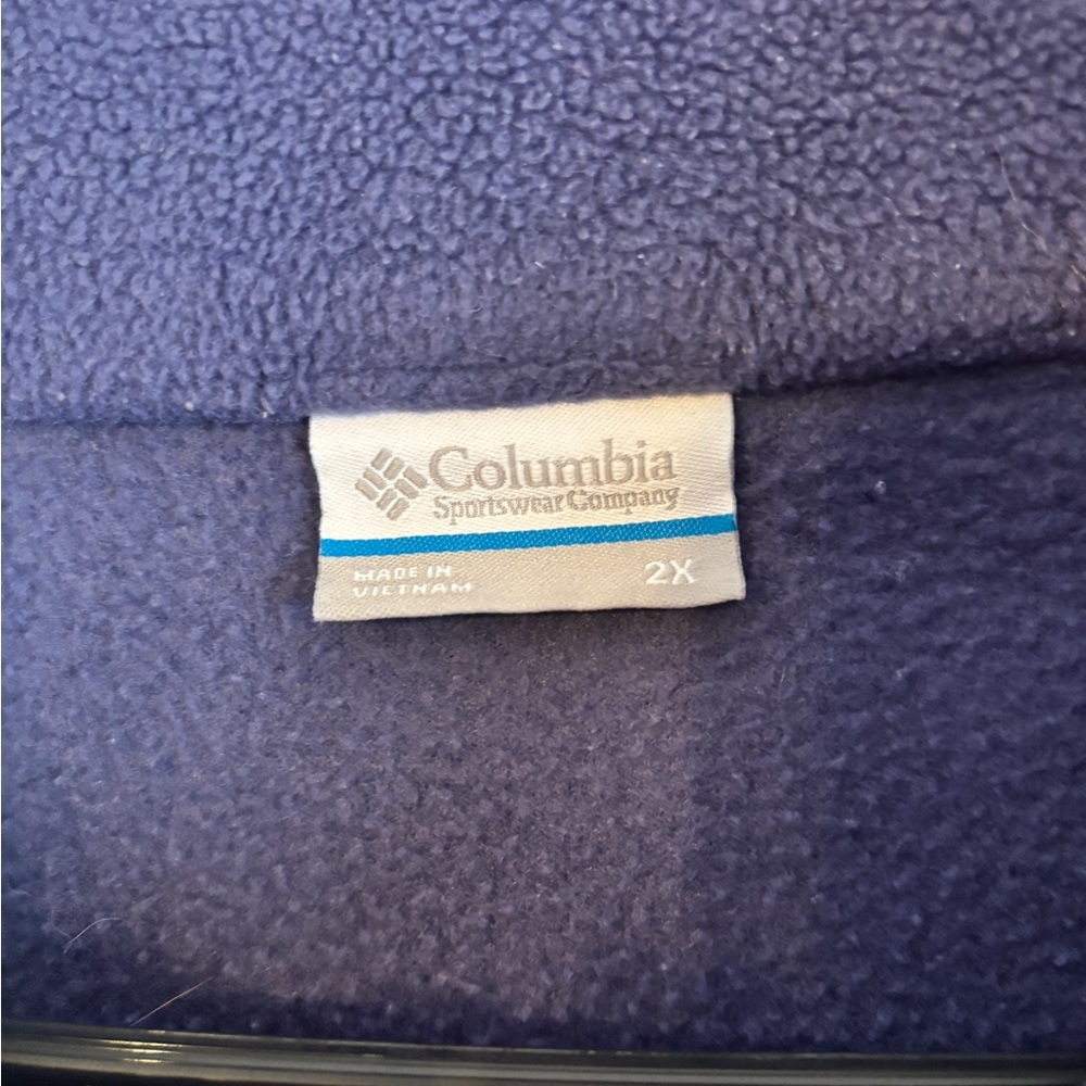 Columbia Navy Fleece Jacket - Picture 2 of 2